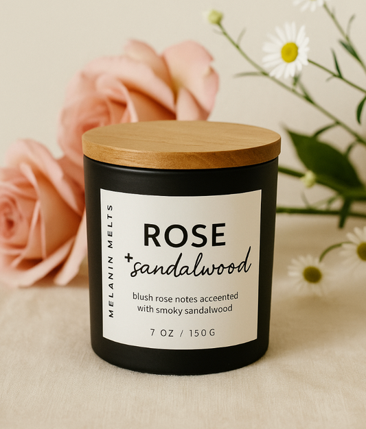 Rose and Sandalwood Candle